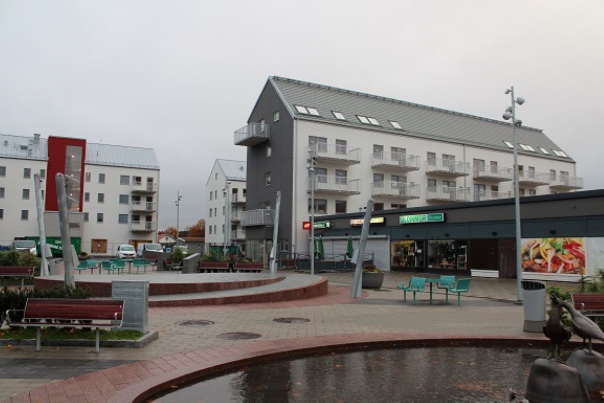 Lägenhetshus i Gråbo i Lerums kommun, foto.