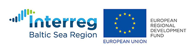 Logo för Interreg Baltic med EU-flagga